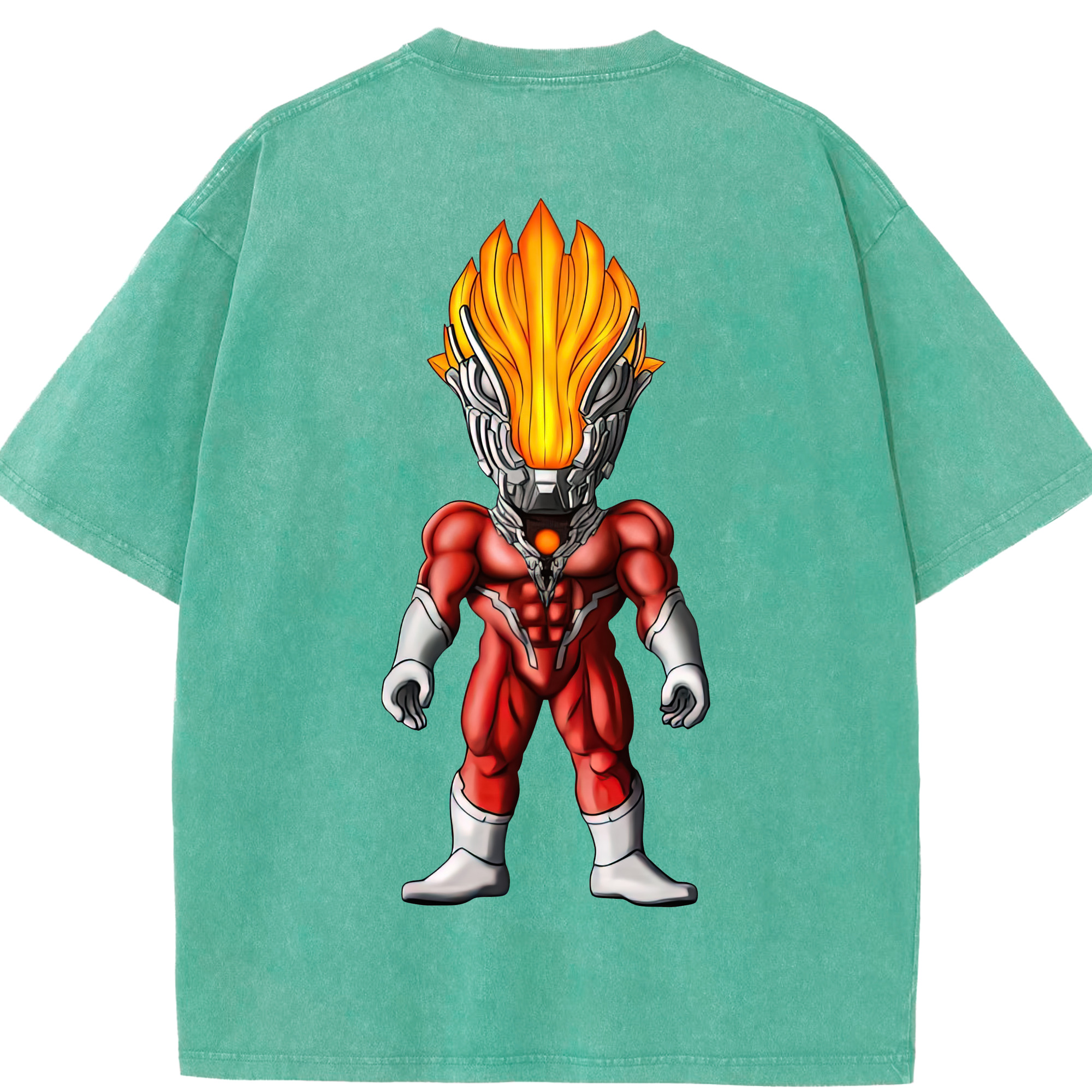 （画像用） ウルトラマン Ultraman 綿100% ヴィンテージ風 半袖Tシャツ（背面プリント）